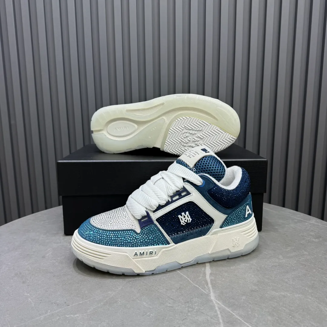 Men's shoes 💰760💰 AMIRI AMIRI fashion brand hot sale 🔥 Available all year round, couples 💑 Official website synchronization Imported fabrics 1⃣️ vs 1⃣️ replica, original factory special original sole, 35-45 (45. non-refundable)